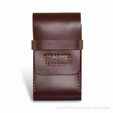 Genuine Leather Mobile Phone Case with Magnetic Button, Suitable for BlackBerry
